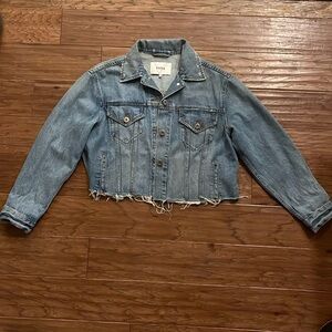 Pistola Raw Hemmed Jean Jacket Size S